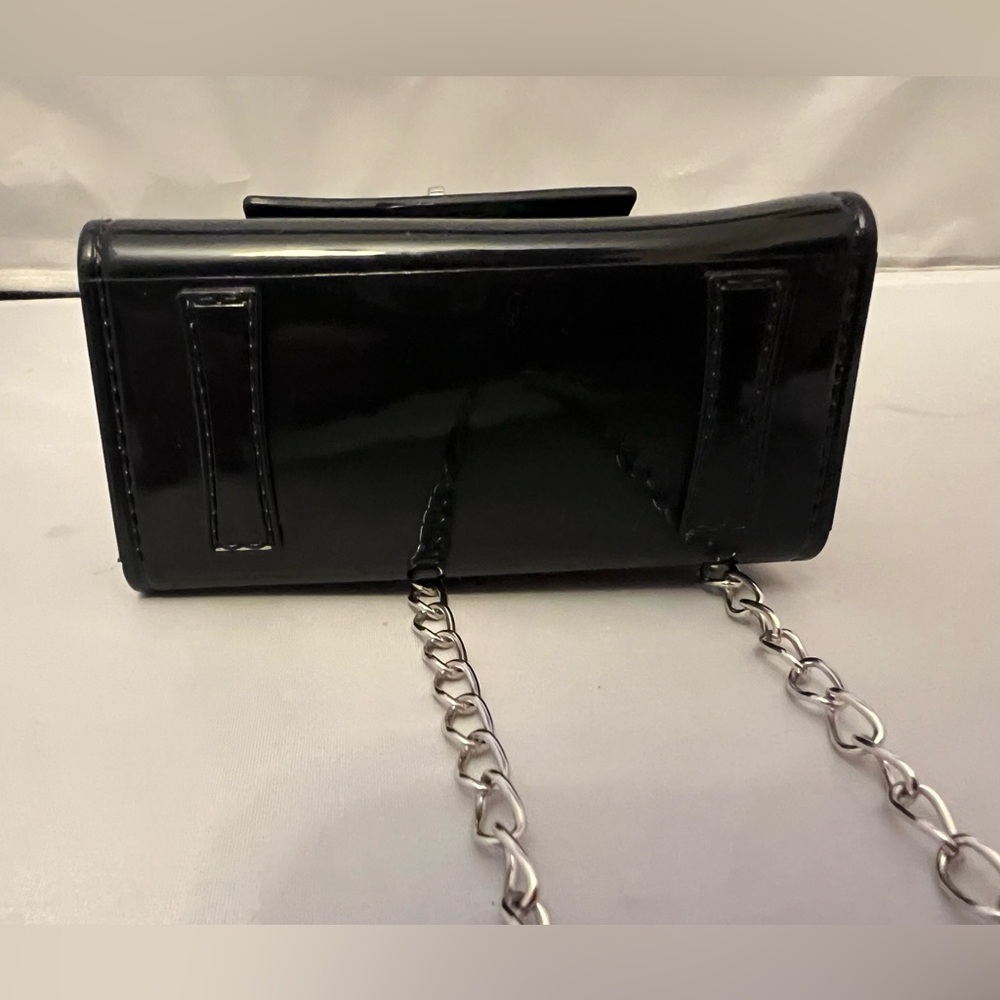 Kendall & Kylie Black Mini Bag with Silver Tone Accents - Picture 9 of 10